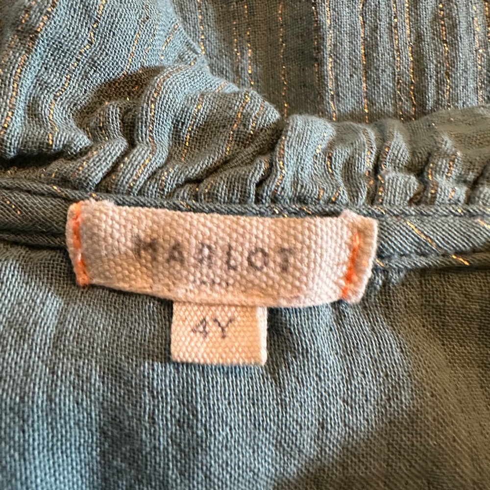 Marlot Girl’s Gray Button-Up Dress Size 4 years - Picture 5 of 6
